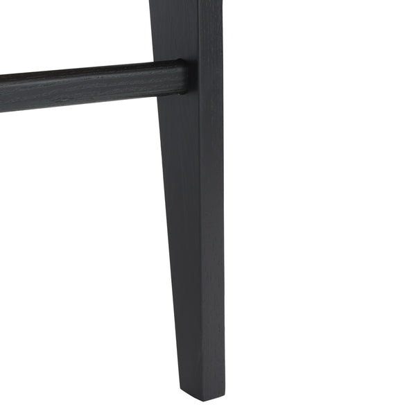 Safavieh Susanne Woven Dining Chair -Set Of 2 Black / Natural Wood / Woven Paper SFV4121A-SET2