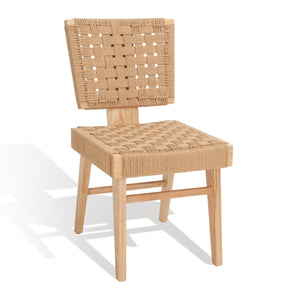 Safavieh Susanne Woven Dining Chair -Set Of 2 Natural Wood / Woven Paper SFV4121B-SET2