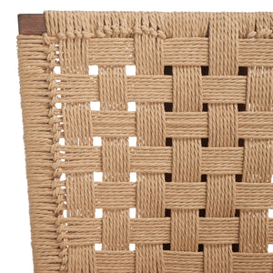 Safavieh Susanne Woven Dining Chair -Set Of 2 Walnut / Natural Wood / Woven Paper SFV4121C-SET2