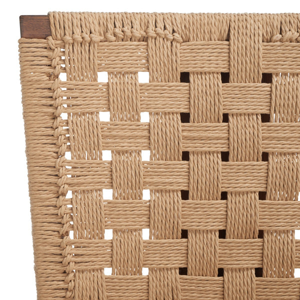 Safavieh Susanne Woven Dining Chair -Set Of 2 Walnut / Natural Wood / Woven Paper SFV4121C-SET2