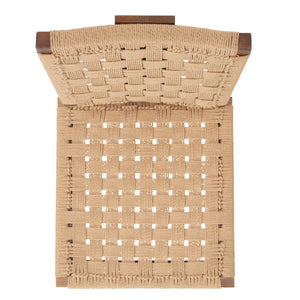 Safavieh Susanne Woven Dining Chair -Set Of 2 Walnut / Natural Wood / Woven Paper SFV4121C-SET2