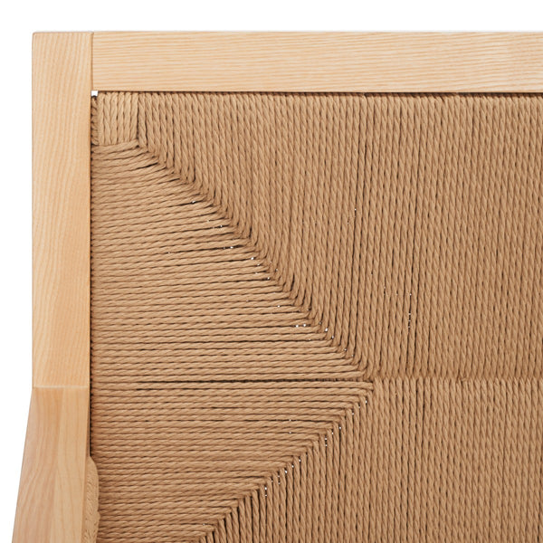 Safavieh Emilio Woven Accent Chair Natural Wood / Woven Paper / Fabric / Foam SFV4124B