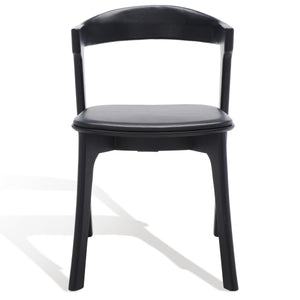 Safavieh Brylie Wood And Leather Dining Chair - Set of 2 SFV4126A-SET2