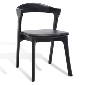 Safavieh Brylie Wood And Leather Dining Chair - Set of 2 SFV4126A-SET2