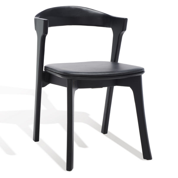 Safavieh Brylie Wood And Leather Dining Chair - Set of 2 SFV4126A-SET2