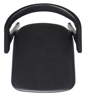 Safavieh Brylie Wood And Leather Dining Chair - Set of 2 SFV4126A-SET2