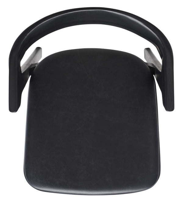 Safavieh Brylie Wood And Leather Dining Chair - Set of 2 SFV4126A-SET2