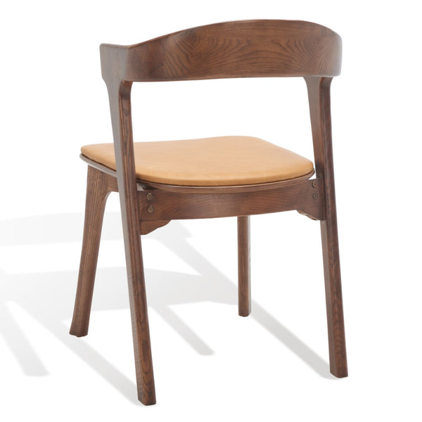 Safavieh Brylie Wood And Leather Dining ChairSFV4126B-SET2