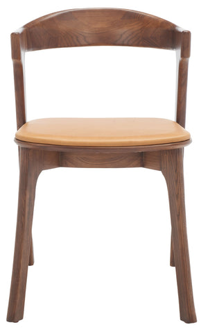 Safavieh Brylie Wood And Leather Dining ChairSFV4126B-SET2