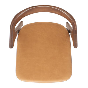 Safavieh Brylie Wood And Leather Dining ChairSFV4126B-SET2