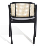 Safavieh Emmy Rattan Back Dining Chair Black / Natural SFV4128A