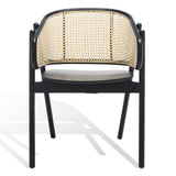 Safavieh Emmy Rattan Back Dining Chair Black / Natural SFV4128A