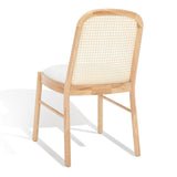 Safavieh Annmarie Rattan Back Dining Chair -Set Of 2 Natural Wood / Rattan SFV4129B-SET2