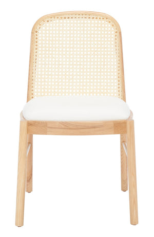 Safavieh Annmarie Rattan Back Dining Chair -Set Of 2 Natural Wood / Rattan SFV4129B-SET2