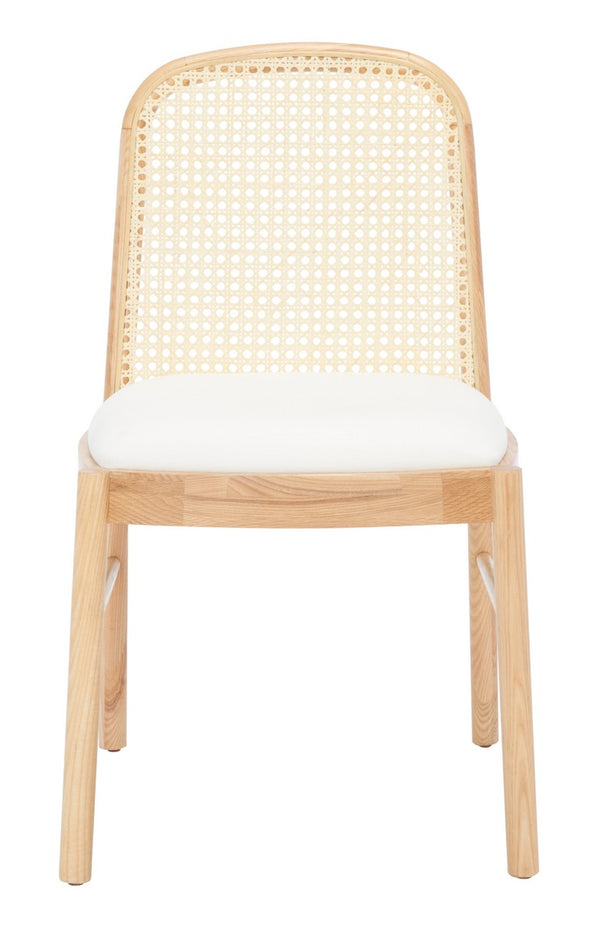 Safavieh Annmarie Rattan Back Dining Chair -Set Of 2 Natural Wood / Rattan SFV4129B-SET2