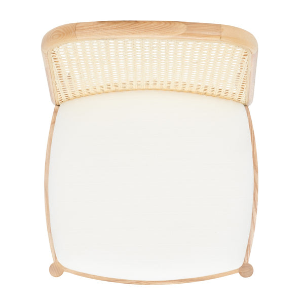 Safavieh Annmarie Rattan Back Dining Chair -Set Of 2 Natural Wood / Rattan SFV4129B-SET2