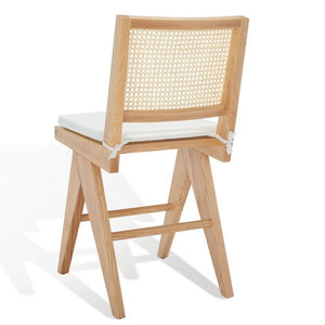 Colette Rattan Counter Stool - Stylish Ash Wood Design with Padded Cushion for Elegant Dining Spaces