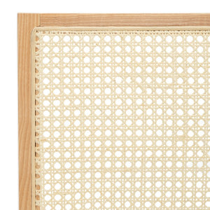 Colette Rattan Counter Stool - Stylish Ash Wood Design with Padded Cushion for Elegant Dining Spaces