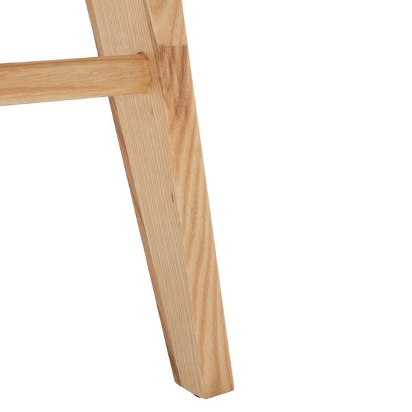 Colette Rattan Counter Stool - Stylish Ash Wood Design with Padded Cushion for Elegant Dining Spaces