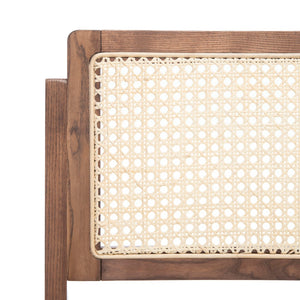 Safavieh Desiree Cane Folding Dining Chair - Set of 2 Walnut / Natural Wood / Cane SFV4137D-SET2