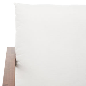 Safavieh Emmalee Cord Back Accent Chair Walnut / Natural Wood / Cord / Fabric / Cushion SFV4143D