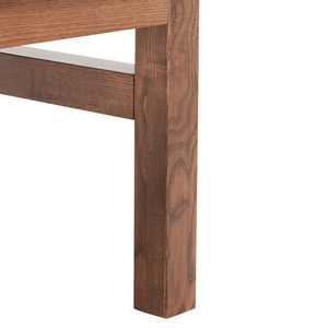 Safavieh Emmalee Cord Back Accent Chair Walnut / Natural Wood / Cord / Fabric / Cushion SFV4143D