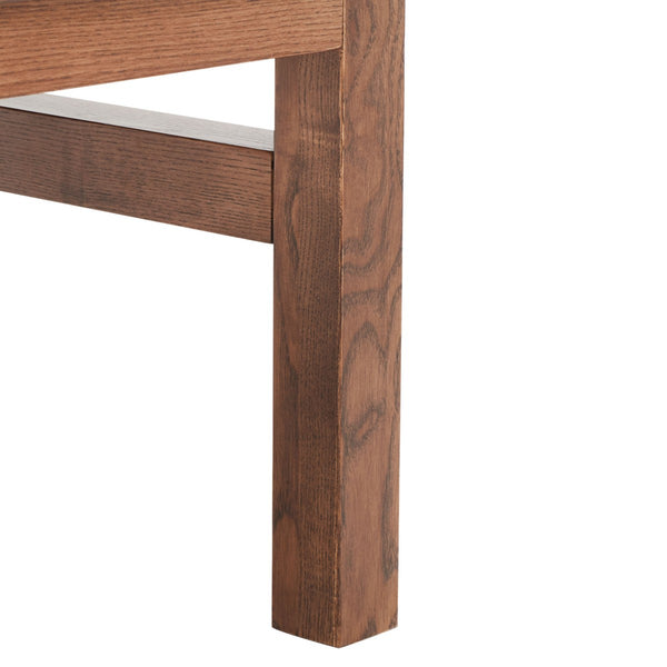 Safavieh Emmalee Cord Back Accent Chair Walnut / Natural Wood / Cord / Fabric / Cushion SFV4143D