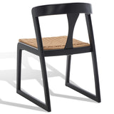 Safavieh Jamal Woven Dining Chair Black / Natural