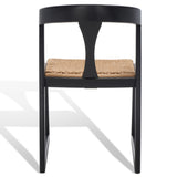 Safavieh Jamal Woven Dining Chair Black / Natural