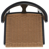 Safavieh Jamal Woven Dining Chair Black / Natural