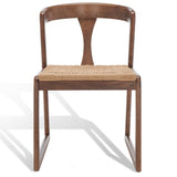 Safavieh Jamal Woven Dining Chair - Set of 2 Walnut / Natural SFV4144D-SET2