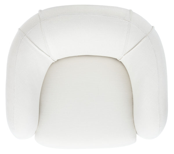 Alena Poly Blend Accent Chair Cream / Gold Wood / Fabric / Metal SFV4503I