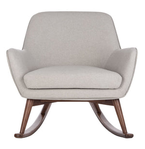 Mack Mid-Century Rocking Chair - Stylish Comfort with Retro Design for Modern Living Spaces