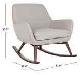 Mack Mid-Century Rocking Chair - Stylish Comfort with Retro Design for Modern Living Spaces