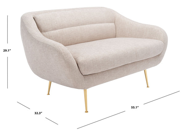 Safavieh Belladonna Mid Century Loveseat SFV4525B