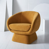 Kiana Modern Accent Chair Mustard Wood / Fabric / Foam  SFV4527B