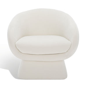 Kiana Modern Accent Chair - Elegant Tub Design with Angled Base for Chic Sophistication in Any Space