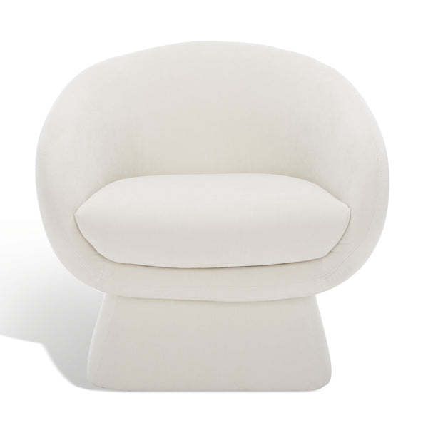 Kiana Modern Accent Chair - Elegant Tub Design with Angled Base for Chic Sophistication in Any Space