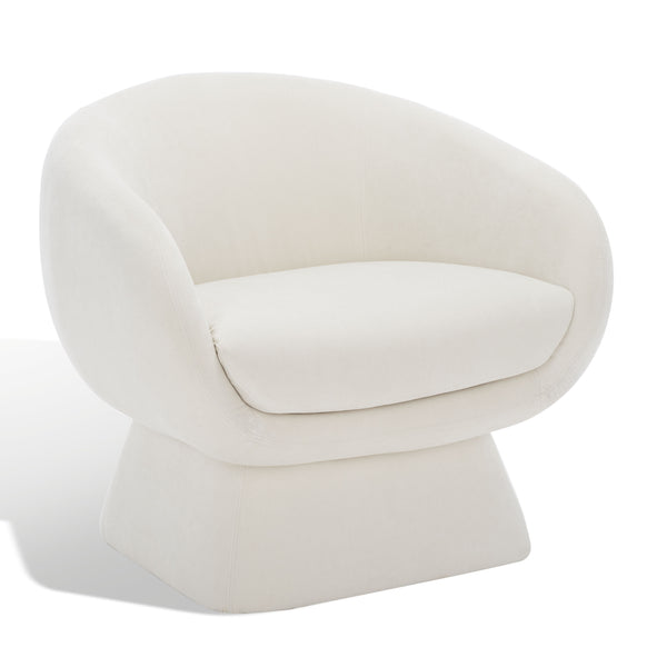 Kiana Modern Accent Chair - Elegant Tub Design with Angled Base for Chic Sophistication in Any Space