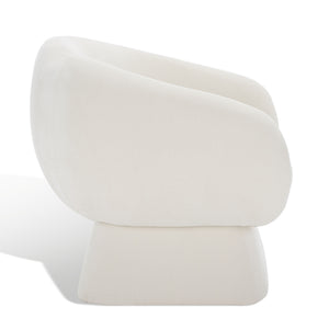 Kiana Modern Accent Chair - Elegant Tub Design with Angled Base for Chic Sophistication in Any Space