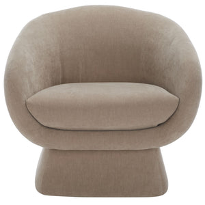 Kiana Modern Accent Chair - Elegant Tub Design with Angled Base for Chic Sophistication in Any Space