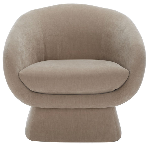 Kiana Modern Accent Chair - Elegant Tub Design with Angled Base for Chic Sophistication in Any Space