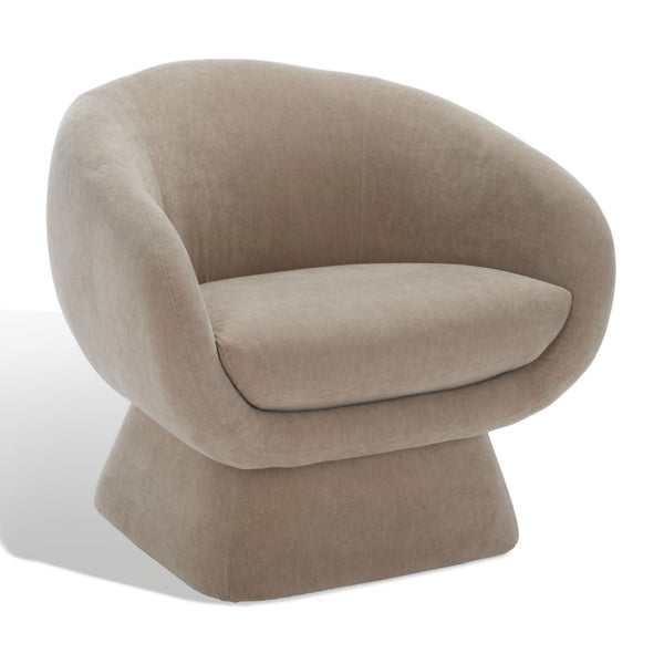 Kiana Modern Accent Chair - Elegant Tub Design with Angled Base for Chic Sophistication in Any Space