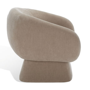 Kiana Modern Accent Chair - Elegant Tub Design with Angled Base for Chic Sophistication in Any Space