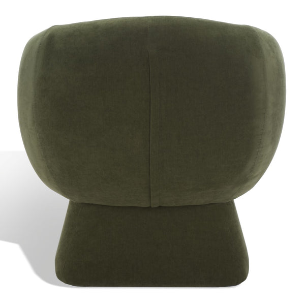 Kiana Modern Accent Chair - Elegant Tub Design with Angled Base for Chic Sophistication in Any Space