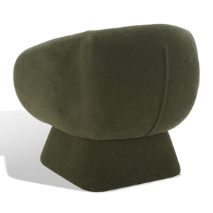 Kiana Modern Accent Chair - Elegant Tub Design with Angled Base for Chic Sophistication in Any Space