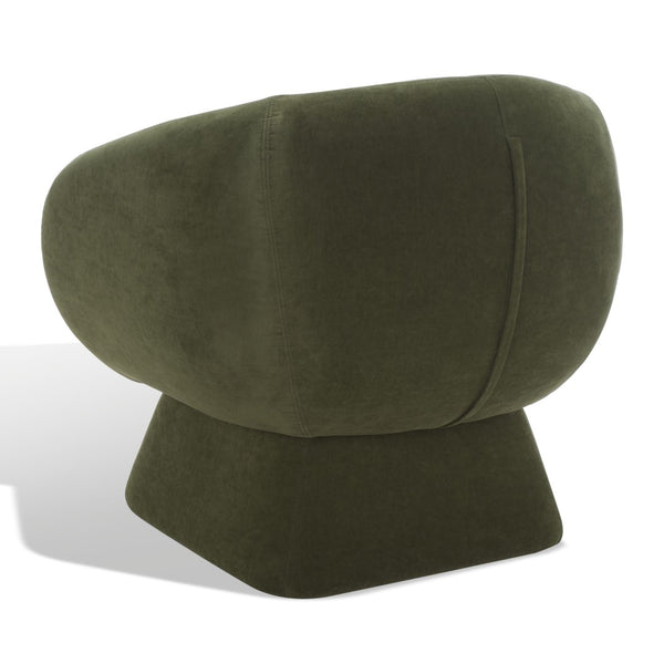 Kiana Modern Accent Chair - Elegant Tub Design with Angled Base for Chic Sophistication in Any Space