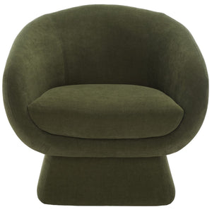 Kiana Modern Accent Chair - Elegant Tub Design with Angled Base for Chic Sophistication in Any Space