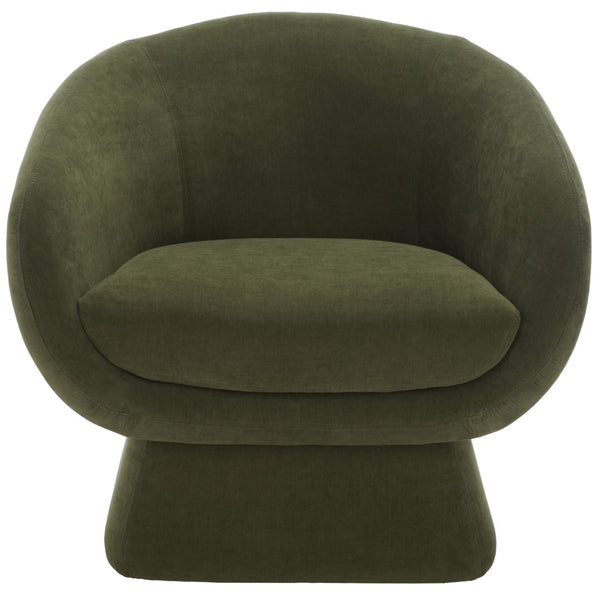 Kiana Modern Accent Chair - Elegant Tub Design with Angled Base for Chic Sophistication in Any Space