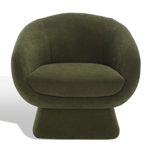 Kiana Modern Accent Chair - Elegant Tub Design with Angled Base for Chic Sophistication in Any Space